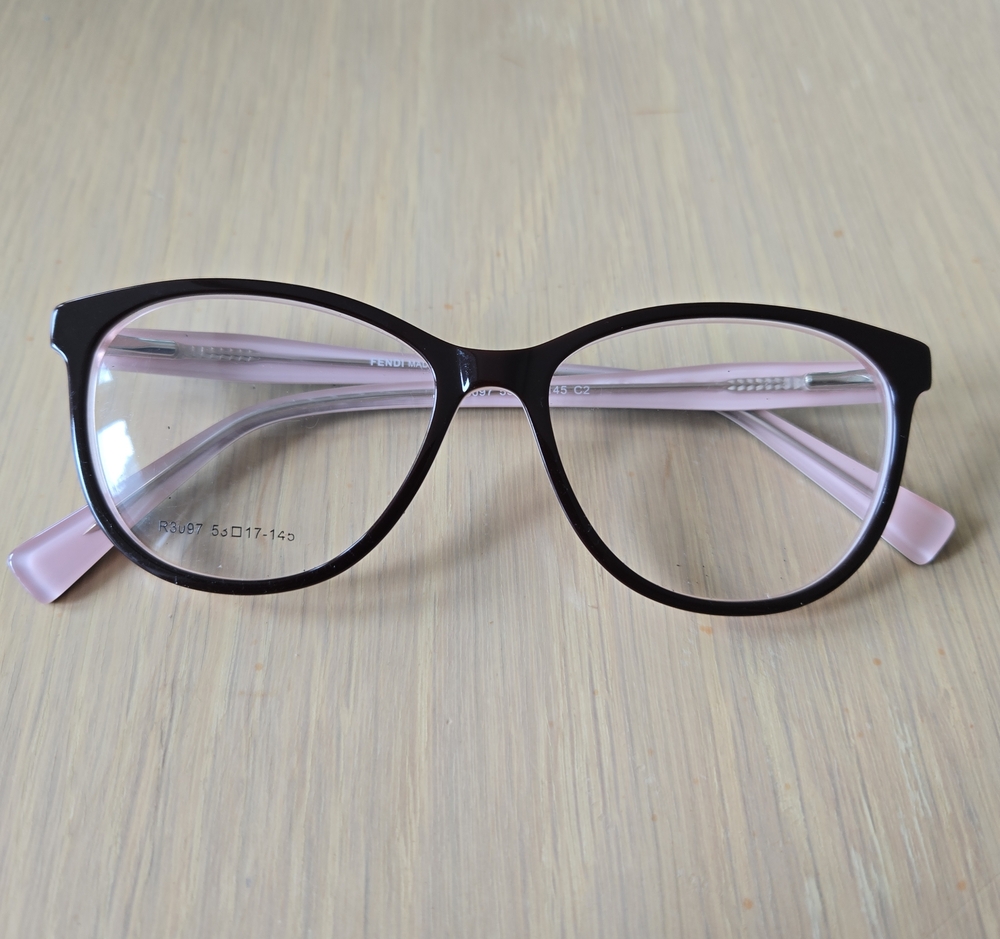 FENDI Fashion Eyeglass Frames in Black and Pink
